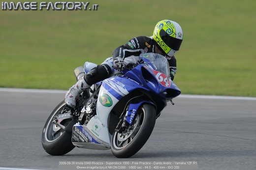 2009-09-26 Imola 0348 Rivazza - Superstock 1000 - Free Practice - Danilo Andric - Yamaha YZF R1